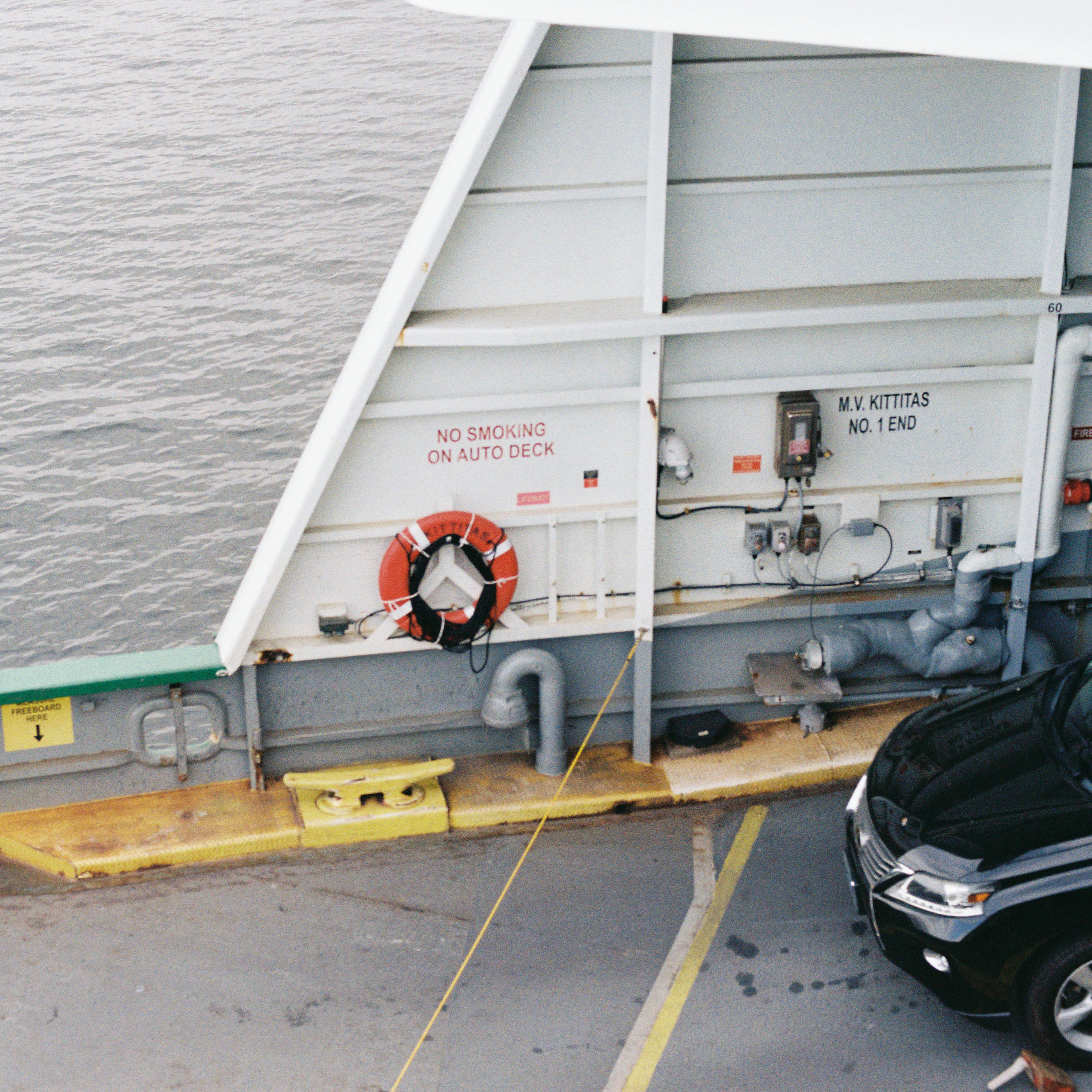 Ferry boat deck